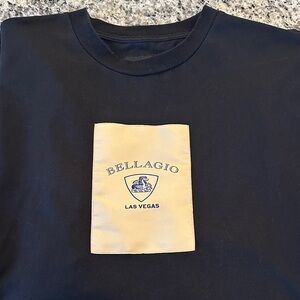 Bellagio Black Short-Sleeve Tee with Gold Patch
